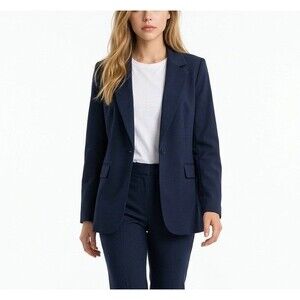 NY&Co Navy Blazer Women’s XXL Stretch Career Office Jacket Classic NWT